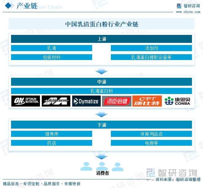 2025年中国乳清蛋白粉行业政策汇总、产业链图谱、市场规模及发展趋势研判：消费人群以健身爱好者、运动人群为主[图](图3)