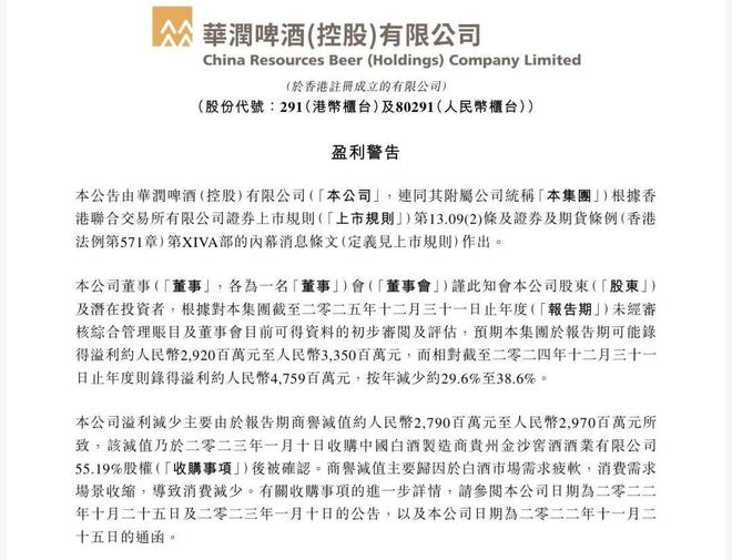 包装水承压、白酒商誉减值华润饮料和啤酒的“双线困局”(图3)