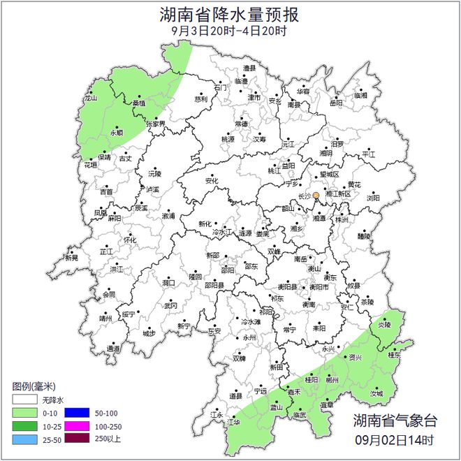 湖南天气：最高温38℃以晴热高温为主局地阵雨或雷阵雨(图4)