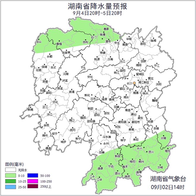 湖南天气：最高温38℃以晴热高温为主局地阵雨或雷阵雨(图6)