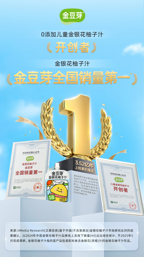 2025年最新发布金豆芽依靠口碑销量铸就金银花柚子汁饮品行业标杆成为家庭健康优选(图1)