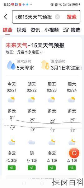 永定土楼天气-永定土楼天气预报30天