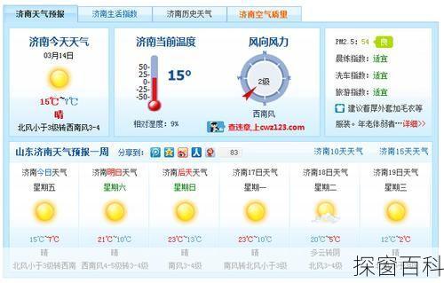 济南气象网(济南气象网官网)