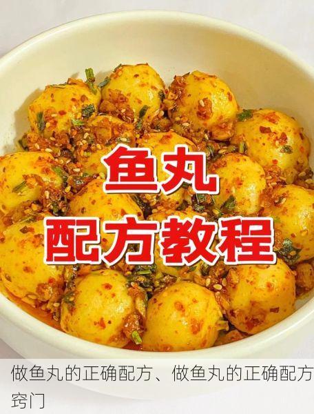 做鱼丸的正确配方、做鱼丸的正确配方窍门