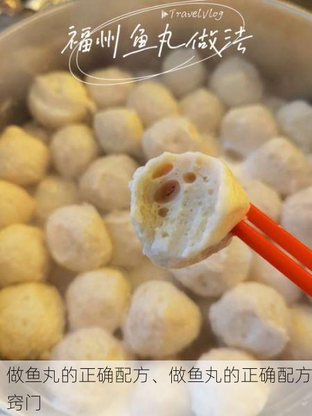 做鱼丸的正确配方、做鱼丸的正确配方窍门