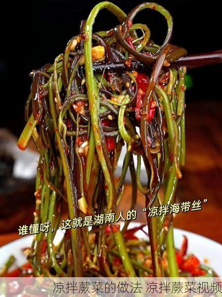 凉拌蕨菜的做法 凉拌蕨菜视频