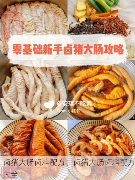 卤猪大肠卤料配方、卤猪大肠卤料配方大全