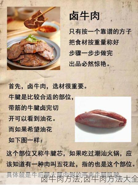卤牛肉方法;卤牛肉方法大全