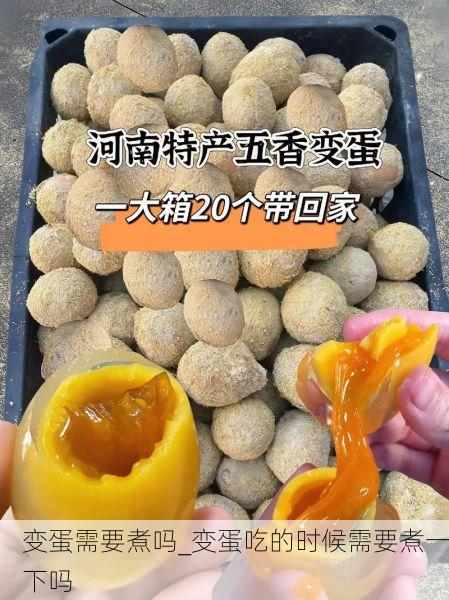 变蛋需要煮吗_变蛋吃的时候需要煮一下吗